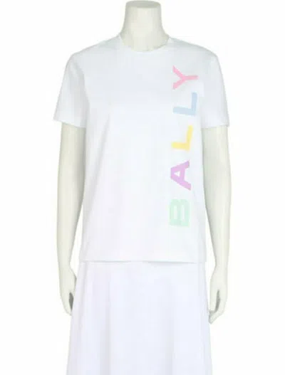 Pre-owned Bally Graphic Print T-shirt W/ Tags In White