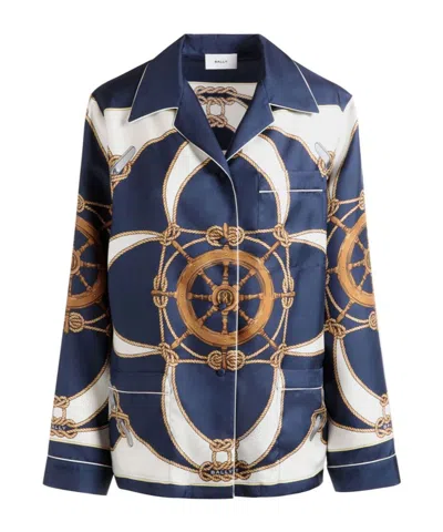BALLY BALLY GRAPHIC-PRINTED BUTTON-UP SHIRT