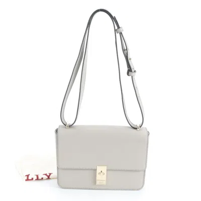 Pre-owned Bally Gray Leather Shoulder Bag ()