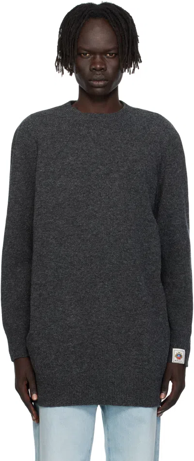 Bally Gray Long Wool Sweater