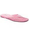 Bally Greek Mesh & Leather Mule In Pink