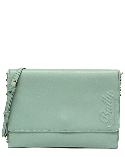 Pre-owned Bally Green Leather Shoulder Bag (authentic Pre-loved)
