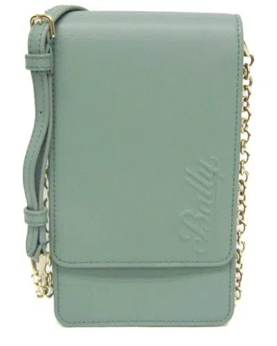 Pre-owned Bally Green Leather Shoulder Bag (authentic Pre-loved)