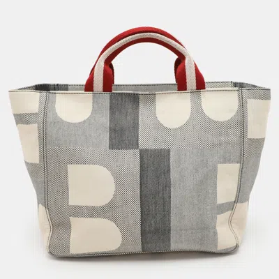 Pre-owned Bally Grey Canvas Tote