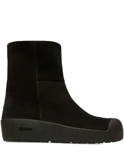 Bally Gstaad Suede Leather Snow Boots In Black