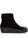 Shop Bally Guard Suede Ankle Boots In Black