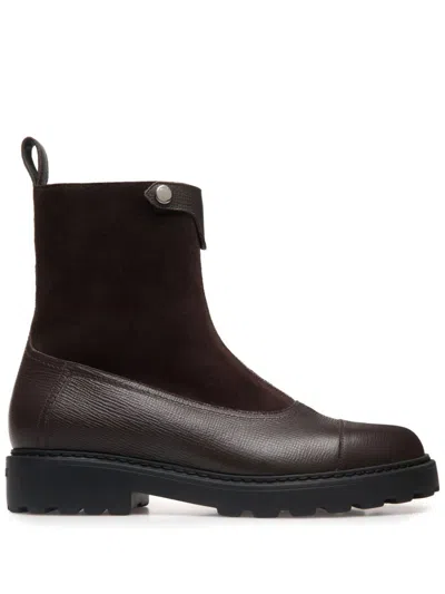 Bally Gusto Ankle Boots In Braun