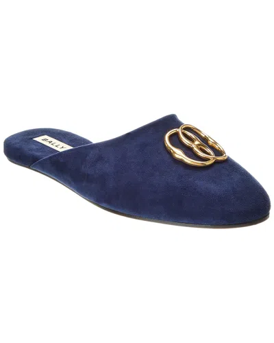 Bally Gylon Suede Loafer In Blue