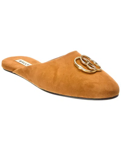 Bally Gylon Suede Loafer In Brown