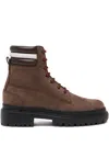 Bally Hallen Ribbon Chunky-sole Boots In Brown