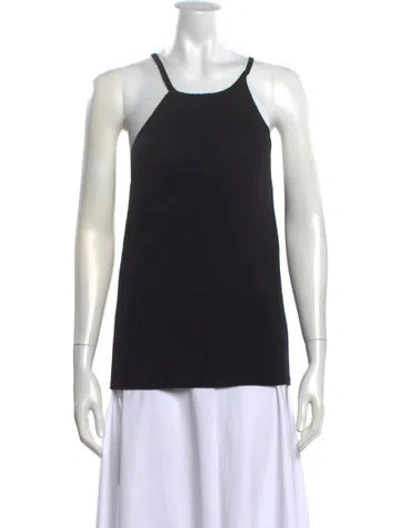 Pre-owned Bally Halterneck Sleeveless Top In Black