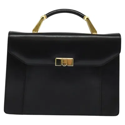 Pre-owned Bally Handbag Leather Leather Bag () In Black