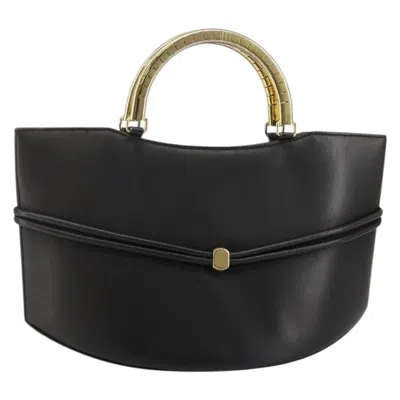 Pre-owned Bally Handbag Leather Leather Handbag () In Black