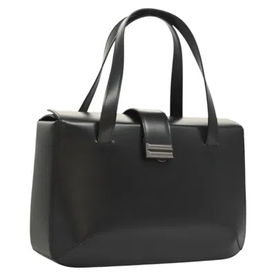 Pre-owned Bally Handbag Leather Leather Handbag () In Black