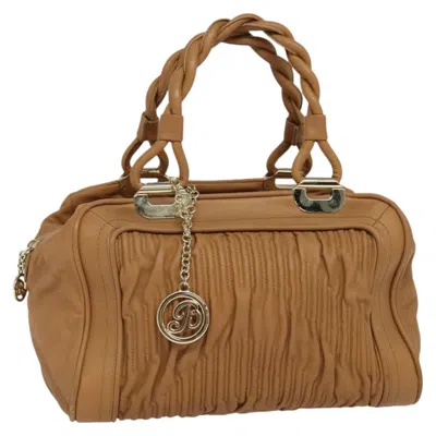 Pre-owned Bally Handbag Leather Leather Handbag () In Brown