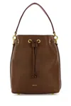 Bally Code Leather Mini Bag In Brown