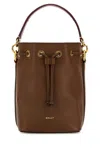 Bally Code Leather Mini Bag In Brown
