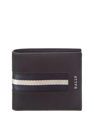 Bally Hasai Leather Bifold Wallet In Black