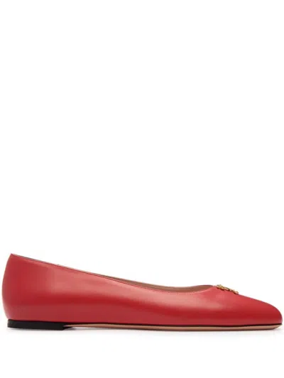 Bally Ballerinas Mit Herz-schild In Rot