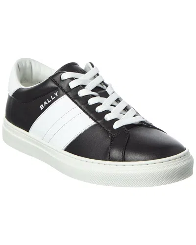 Bally Hedey Leather Sneaker In Black