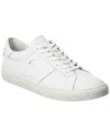 Bally Hedon Leather Sneakers In White