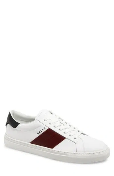 Bally Hedon Sneaker In Blue And White Leather