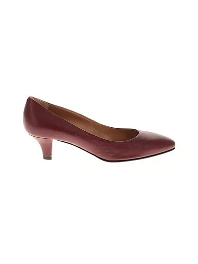 Pre-owned Bally Heels In Burgundy