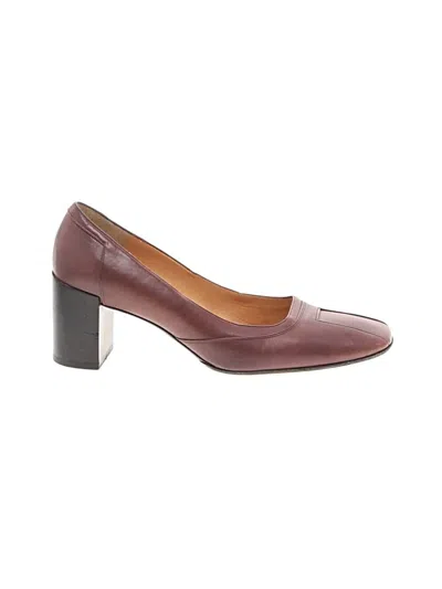 Pre-owned Bally Heels In Burgundy