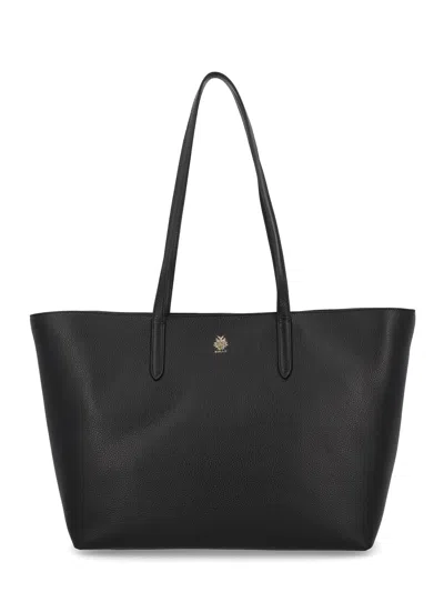 Bally Tote Bag Featuring Refined Top Handles In Black