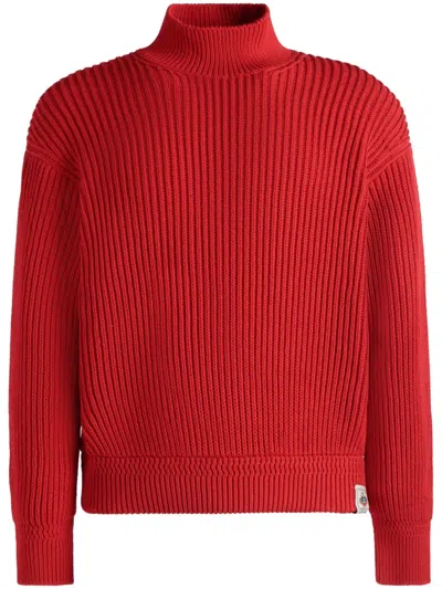 BALLY HIGH-NECK RIBBED-KNIT JUMPER