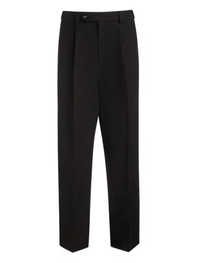 Bally High-waist Pleated Trousers In Black