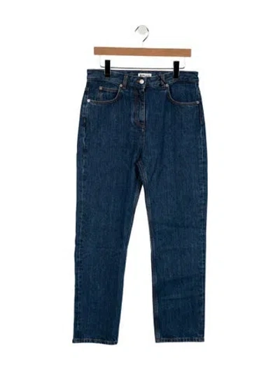 Pre-owned Bally High-rise Straight Leg Jeans W/ Tags In Blue