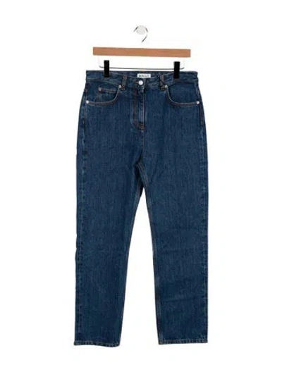 Pre-owned Bally High-rise Straight Leg Jeans W/ Tags In Blue
