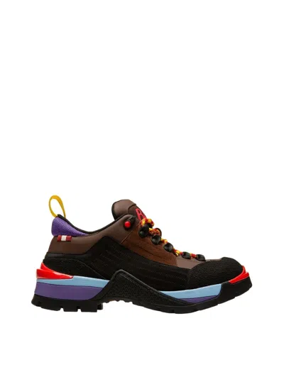 Bally Hike 6239704 Women's Coconut Calf Leather Sneakers In Multi