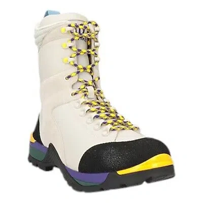 Pre-owned Bally Hike 6239742 Men's Dusty White Hiking Boots Msrp $1414