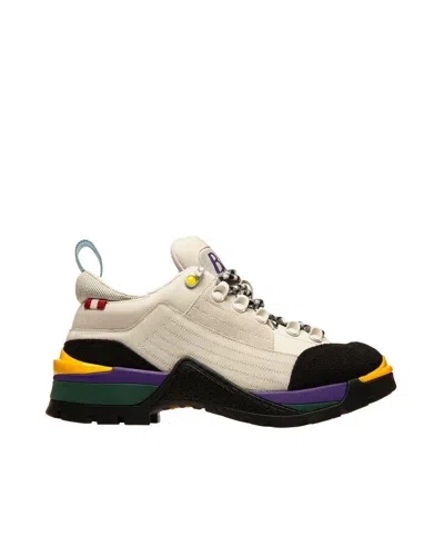 Bally Lace-up Leather Sneakers In White