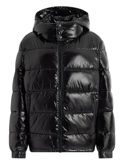 Bally Hood Quilted Puffer Jacket In Black