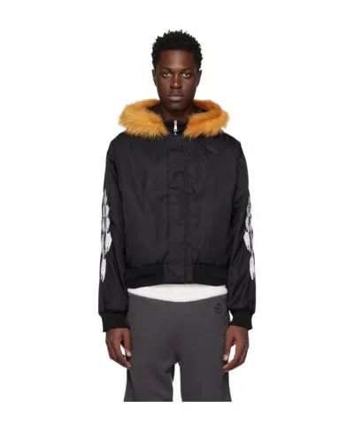 Bally Hooded Cotton-padded Suit In Black