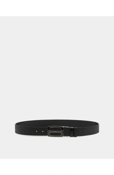 Bally Iconic Buckle Adjustable And Reversible Belt In Black