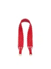 Bally Indexer Macrame Extra Bag Strap In Red