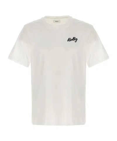 Bally Item O-neck Short-sleeved T-shirt In White