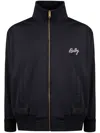 Bally High Collar Cuffs Hem Side Pockets In Blue