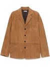 Bally Tailored Single-breasted Suit Jacket With Notched Lapels In Cowboy
