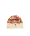 Bally Jacquard Knit Wool Hat In Multi