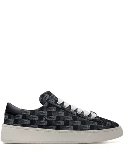 Bally Jacquarded Sneakers In Blue