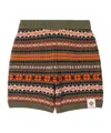 Bally Jacquard-knit Wool Shorts In Multi