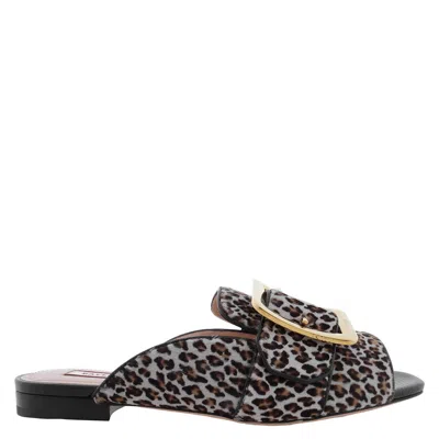 Bally Janaya Calf-hair Leopard Slide Sandals In Animal Print