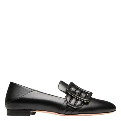 Bally Janelle Buckle Leather Loafers In Multi