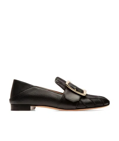 Bally Janelle Golden Button Love Shoes In Multicolor