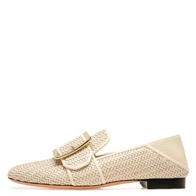 Bally Janelle Interlaced Leather Loafers In Multi